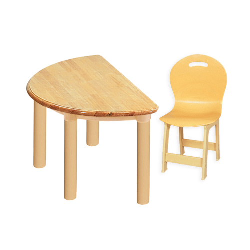 고무나무 1조각 1인   책상의자세트(비취 파스텔 의자)