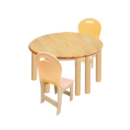대형 고무나무 2조각2인  책상의자세트(비취 파스텔 의자)