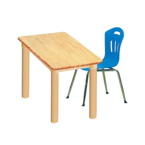 대형 고무나무 1조각1인 사각 책상의자세트(파랑 초등수강의자)