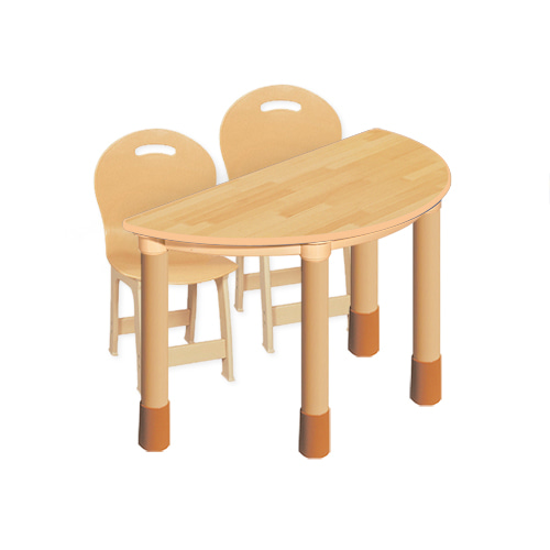 고무나무  안전 1조각 2인 높이조절세트 (파스텔 의자)