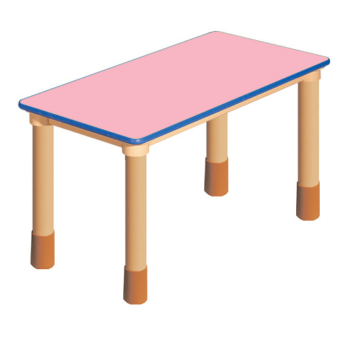 분홍 대형 안전 사각  1조각 높이조절 책상