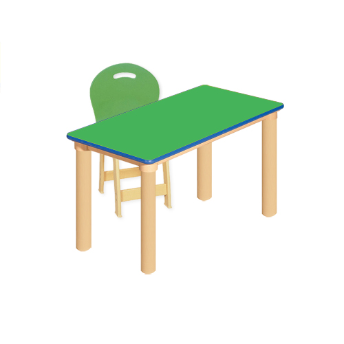 안전 초록 사각1조각 1인 책상세트